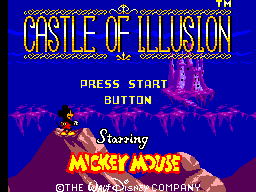 Castle of Illusion Starring Mickey Mouse Title Screen